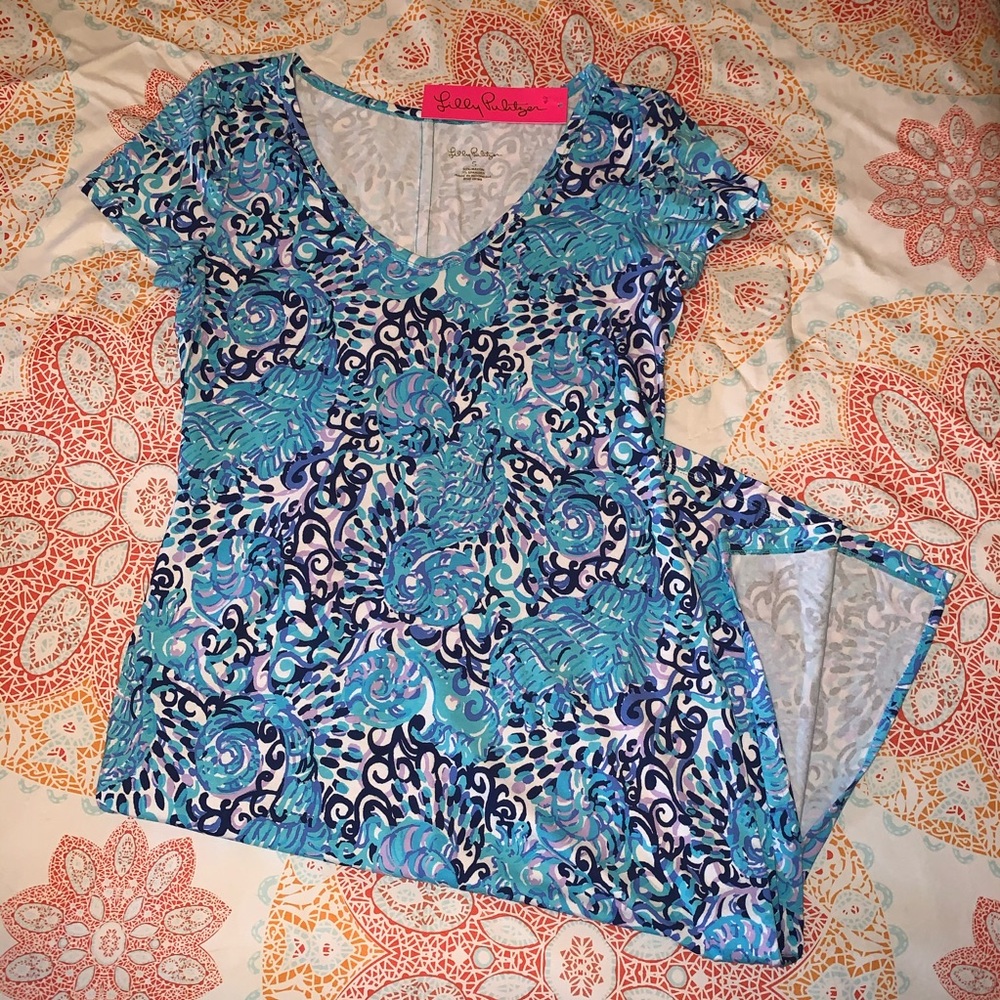 Lilly Pulitzer Malin Midi Dress Light Aqua Spritz